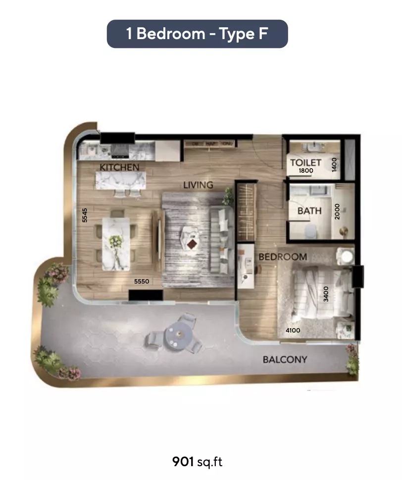 صورة مخطط ارضية الوحدة