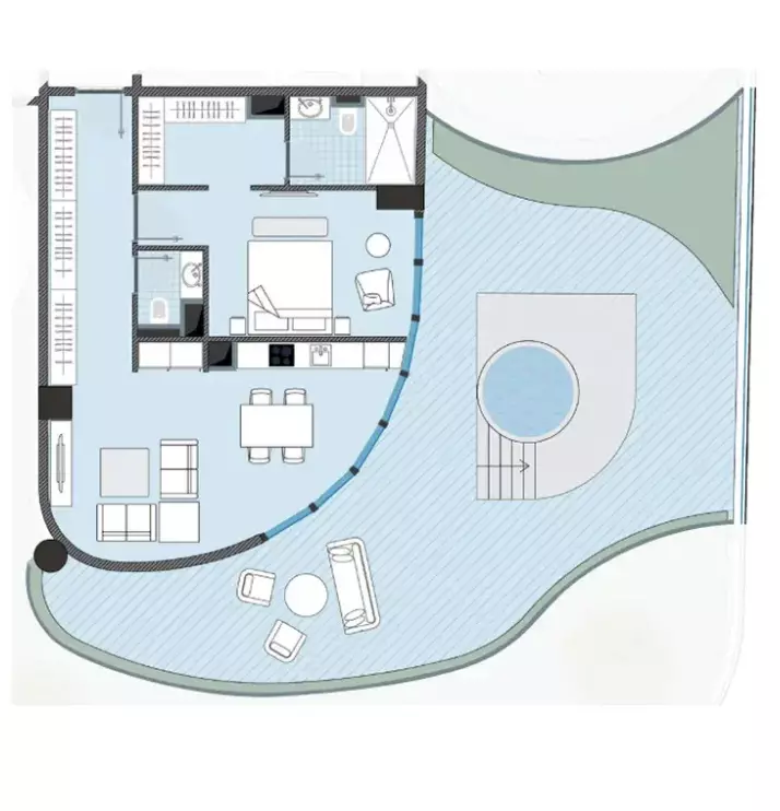 صورة مخطط ارضية الوحدة