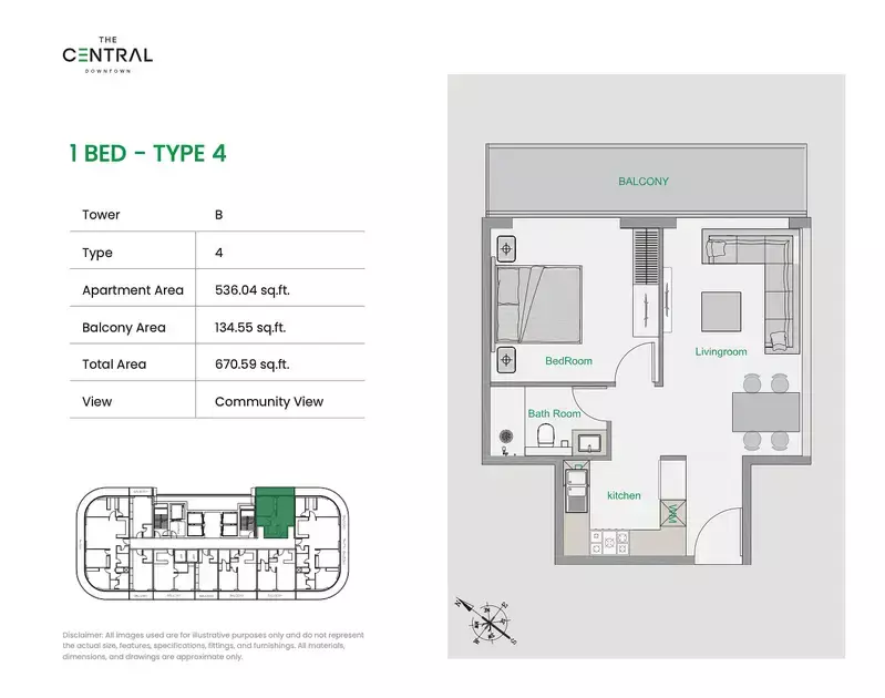 The Central Downtown - Tower B - Type 4 Floor Plan