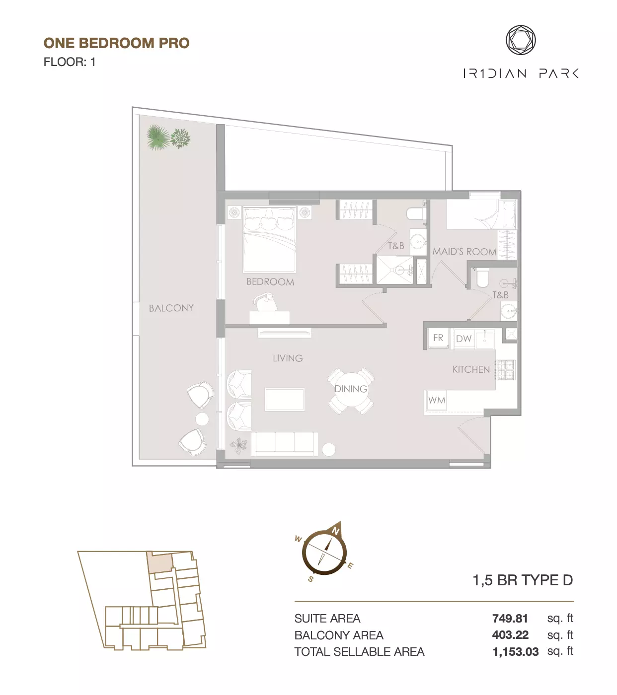 Unit floor plan image