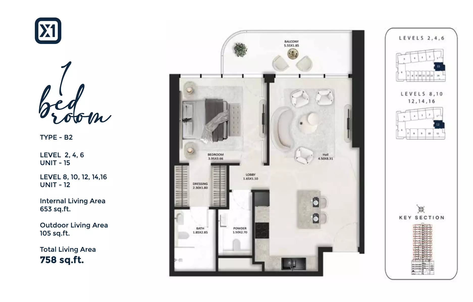Unit floor plan image