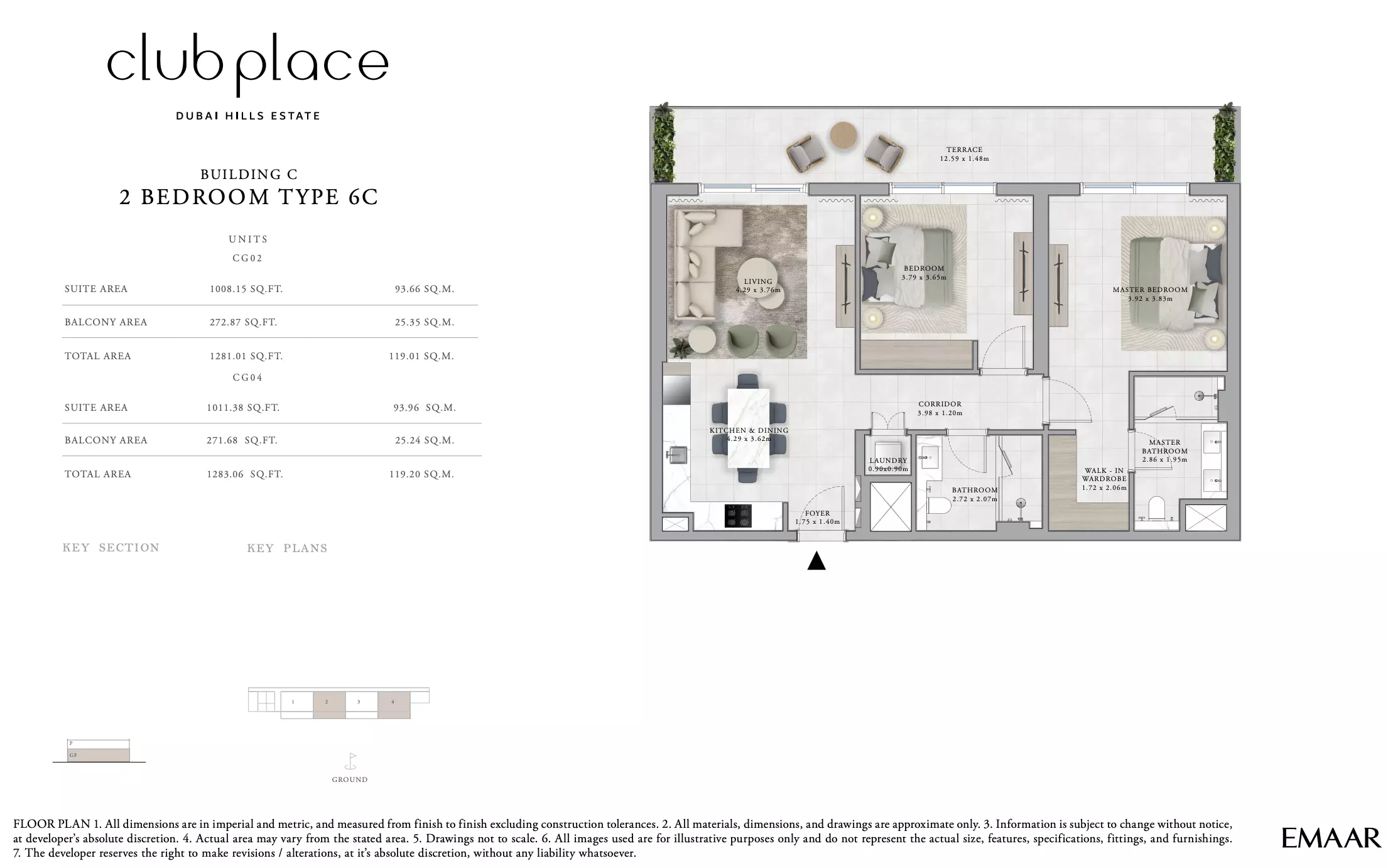 Club Place Building C - Type 6C, 2 beds