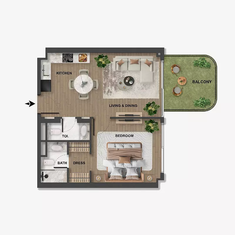 Unit floor plan image