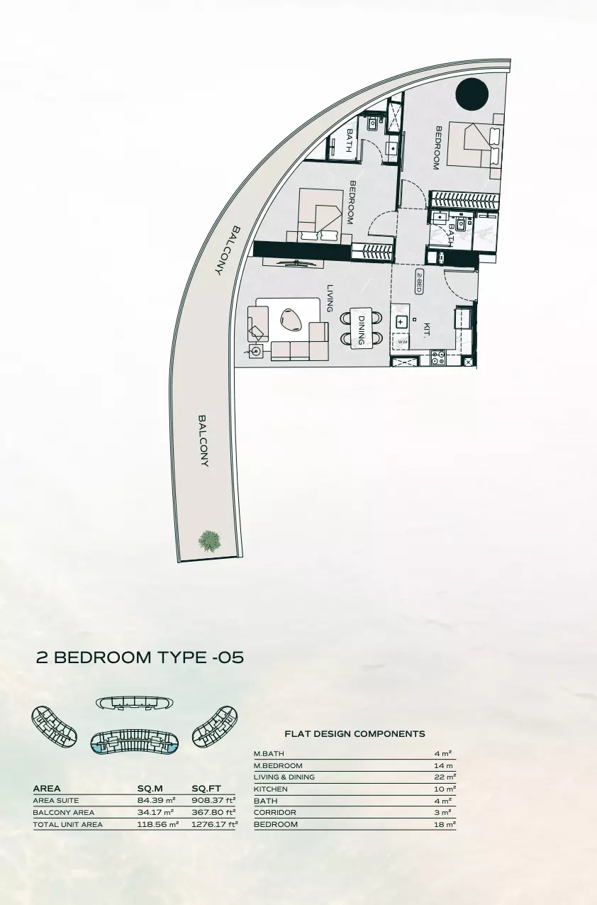 Unit floor plan image