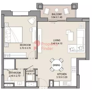 Asayel Type A1, 1 bed