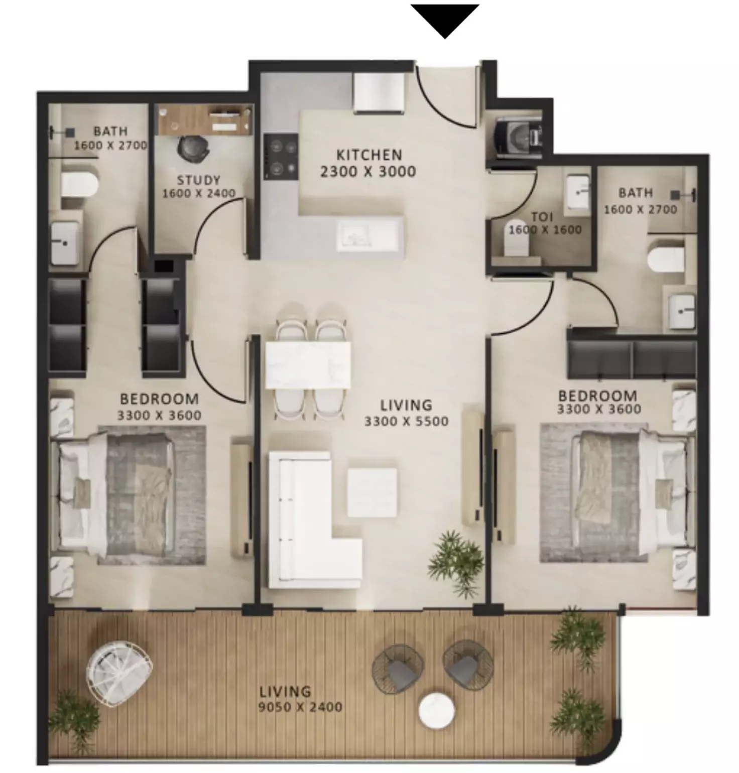 صورة مخطط ارضية الوحدة