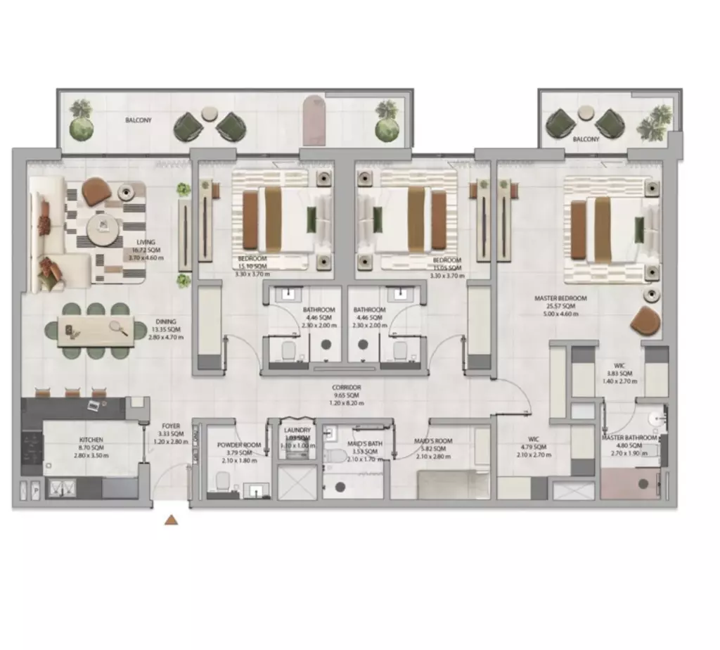 صورة مخطط ارضية الوحدة