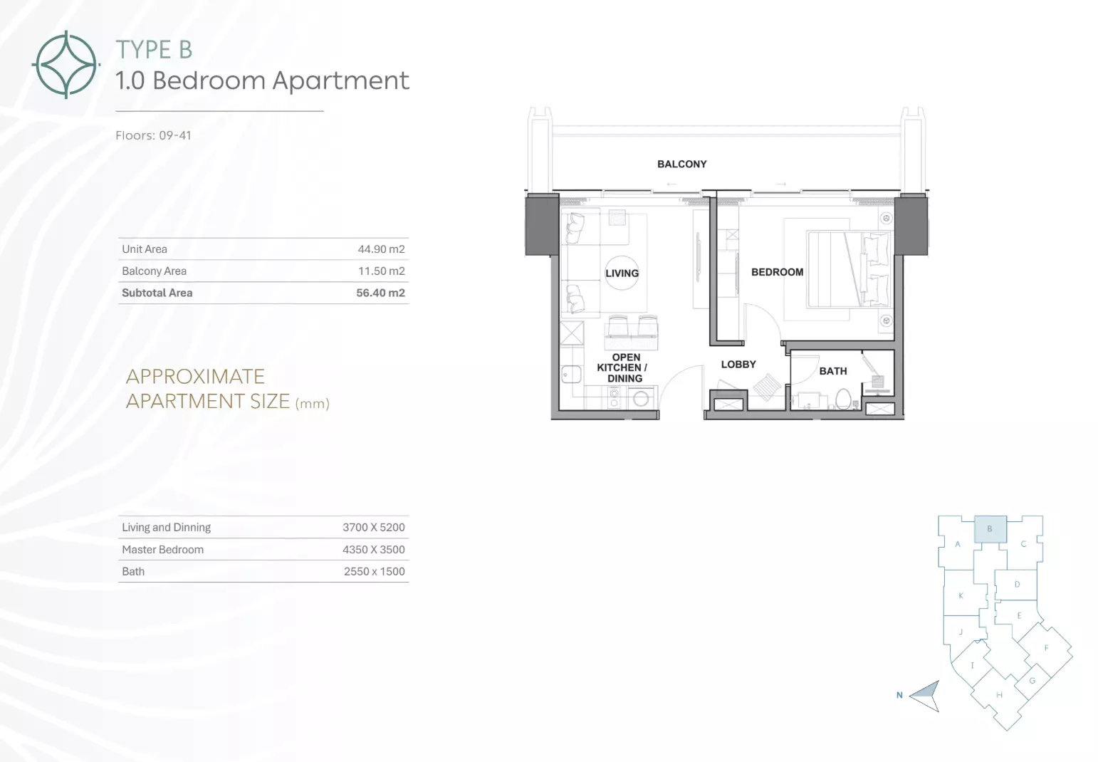 Unit floor plan image