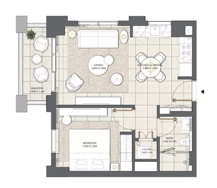 Cedar Creek Beach B2-Level 1, Unit 113, 1 bed