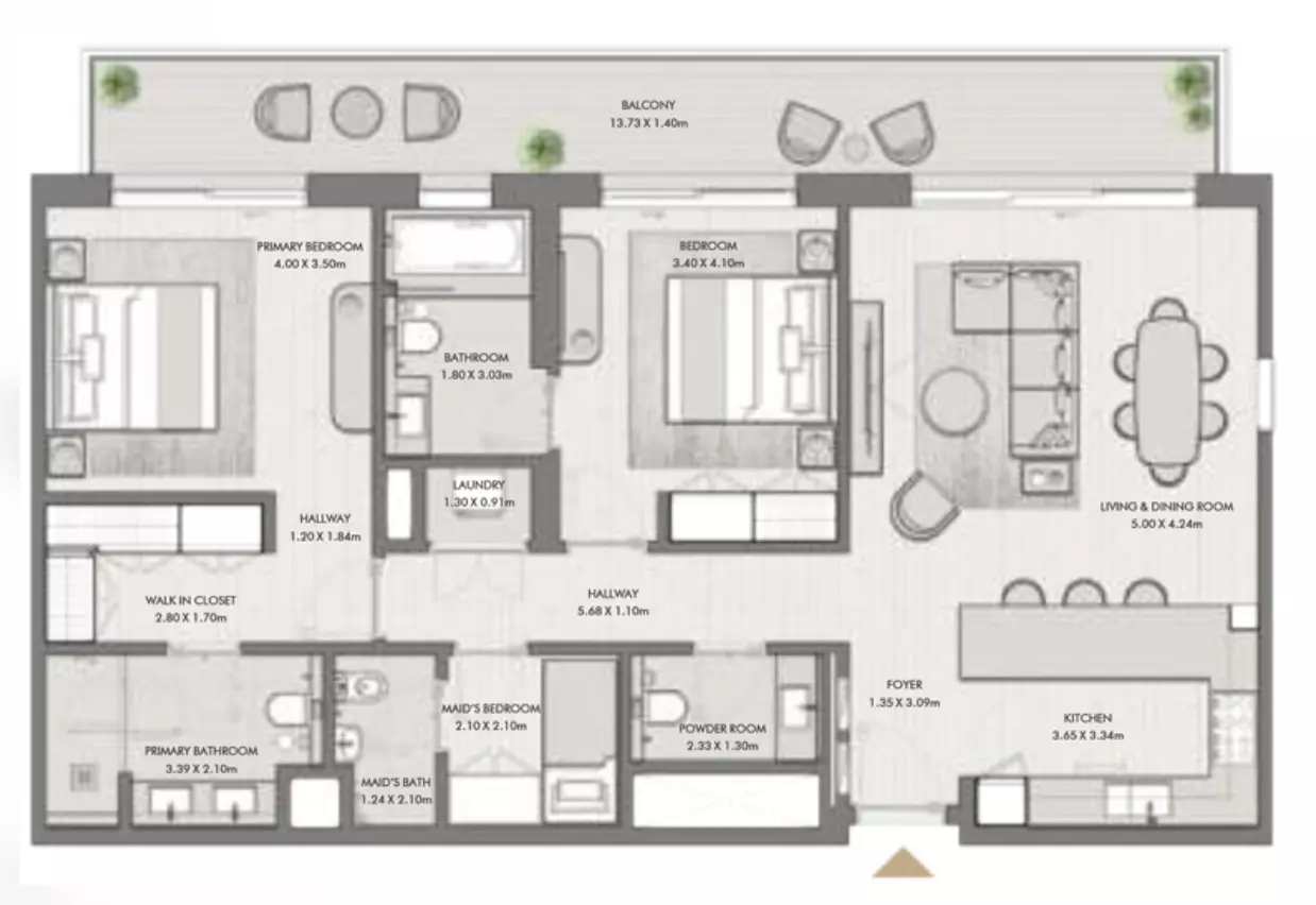 Riwa Type 2V, 2 beds