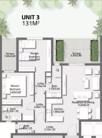 صورة مخطط ارضية الوحدة