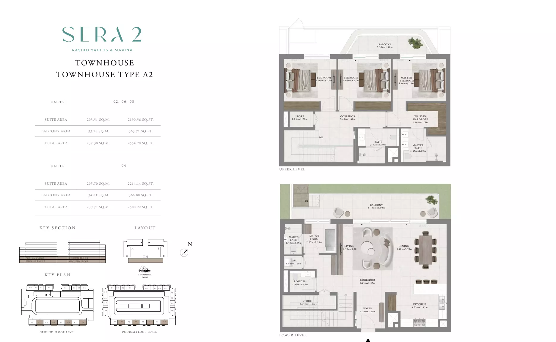 Sera Phase 2 By Emaar Type A2, 3 beds
