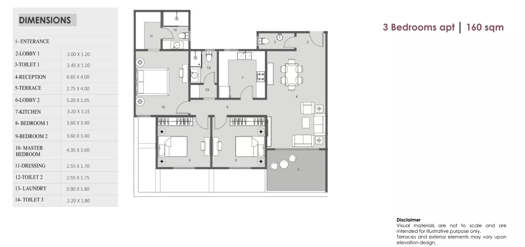 صورة مخطط ارضية الوحدة