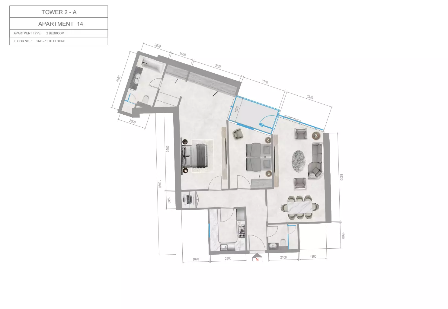 صورة مخطط ارضية الوحدة