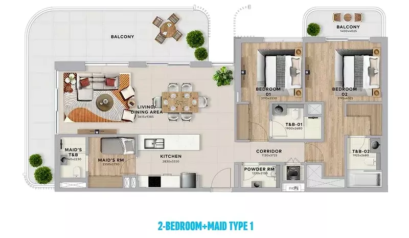 Unit floor plan image