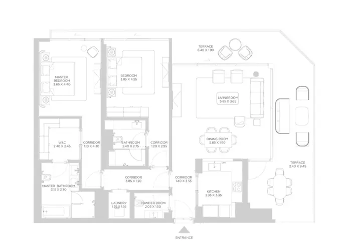 Rixos Phase 2 By Nakheel B3-Type E, 2 beds