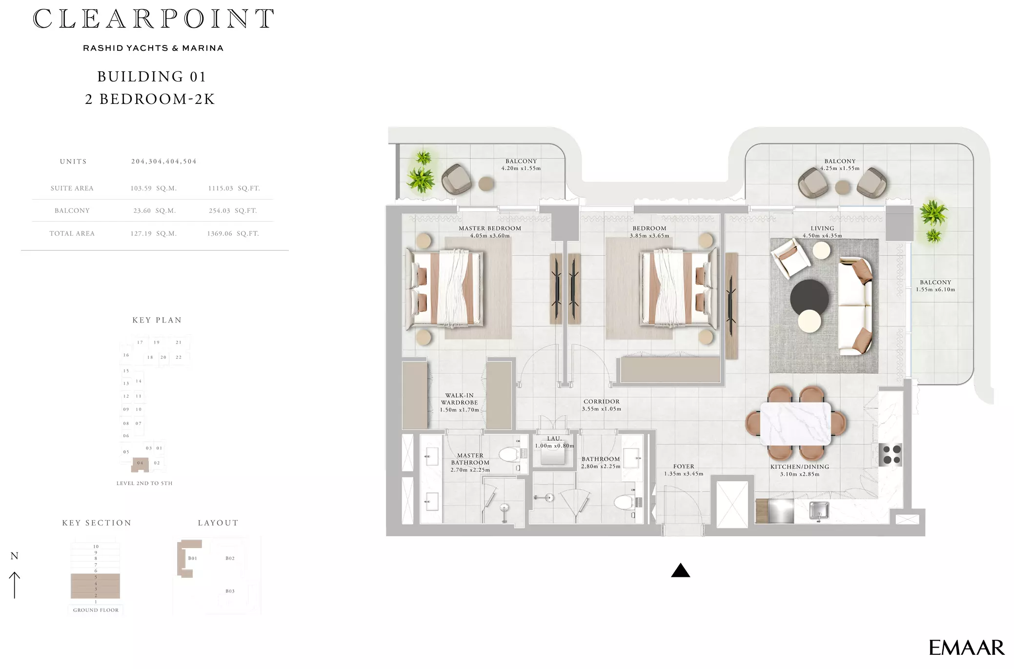 Clearpoint Building 3 _ Type 2D, 2 beds