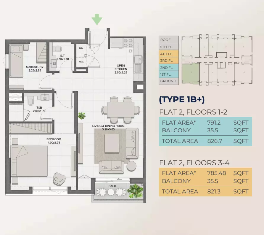 Unit floor plan image