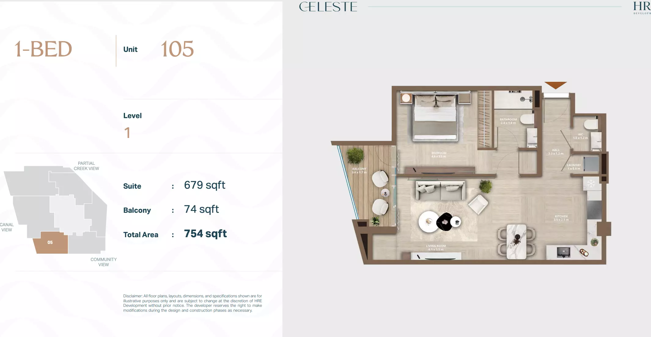 صورة مخطط ارضية الوحدة