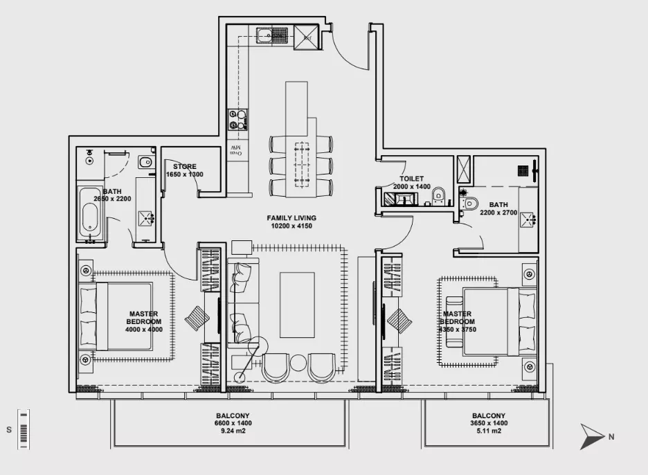 Unit floor plan image