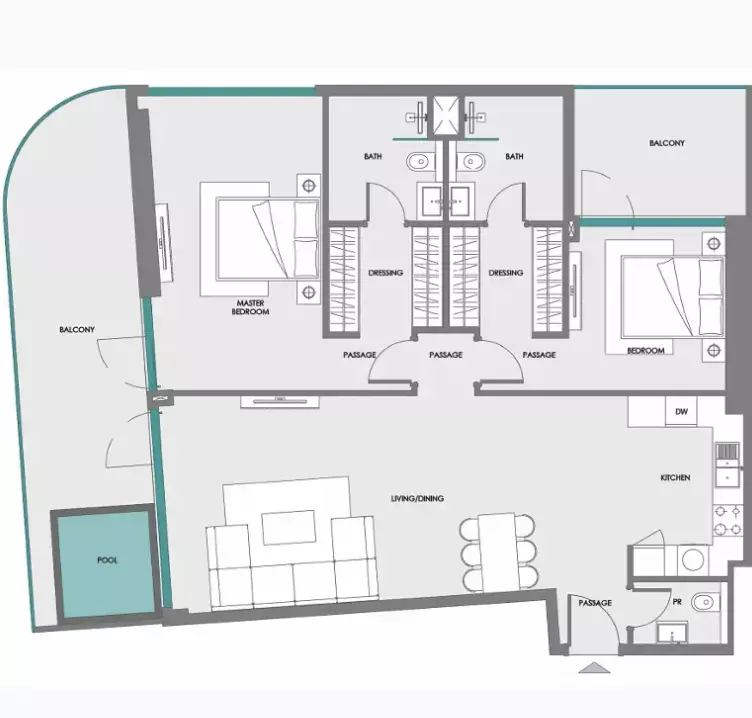 Unit floor plan image