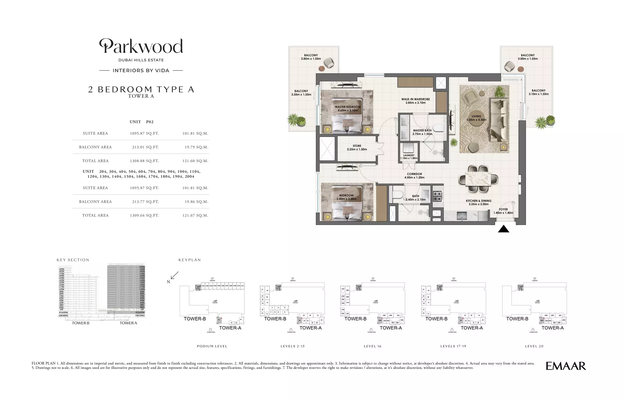 Parkwood Type A-10-1004, 2 beds
