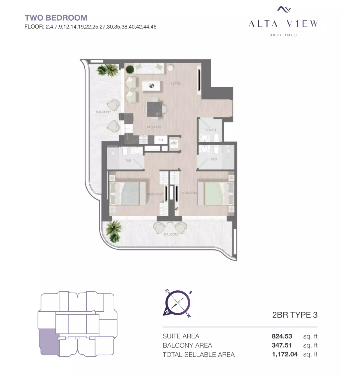 Unit floor plan image
