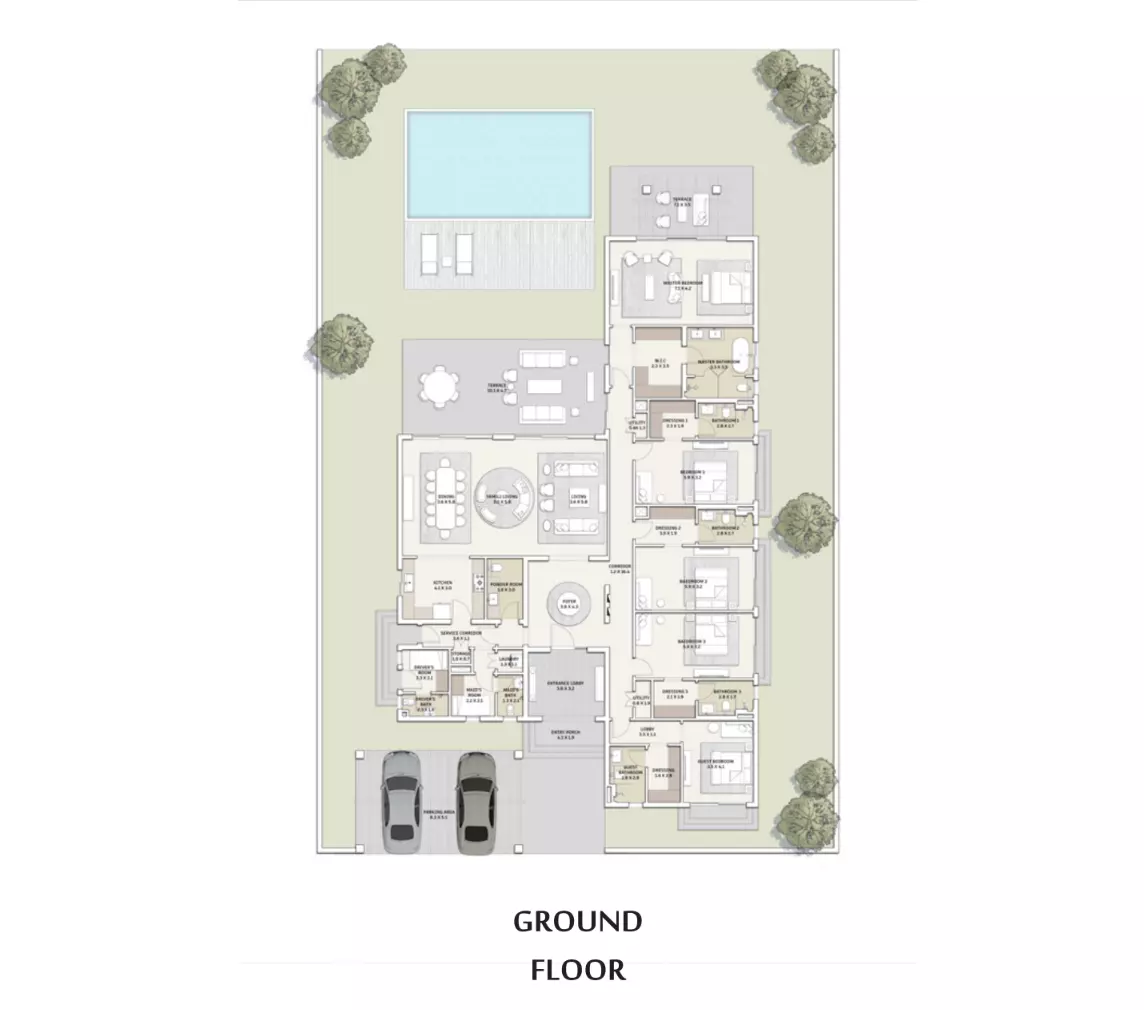 صورة مخطط ارضية الوحدة