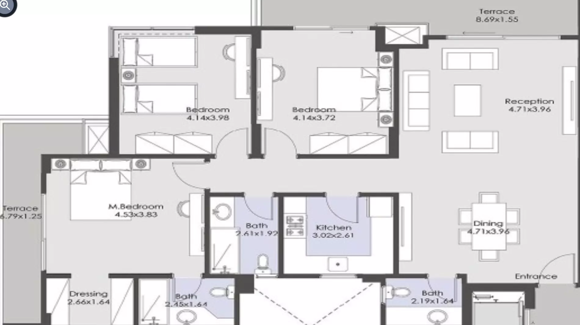 صورة مخطط ارضية الوحدة