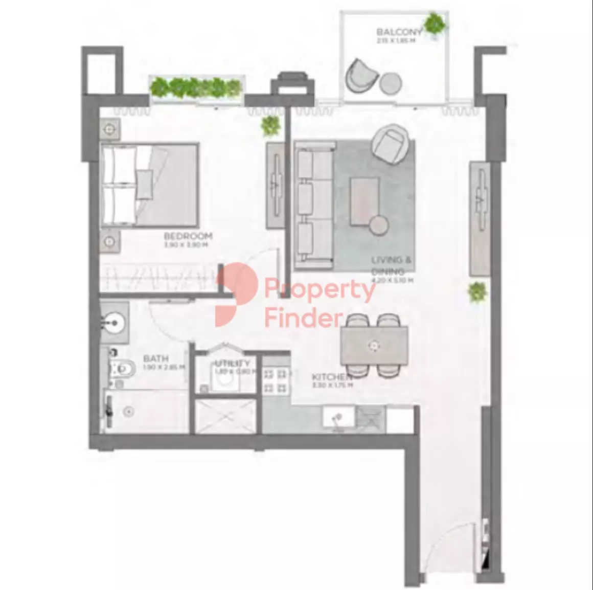 Celadon City Walk By Meraas B2-Type A4, 1 bed