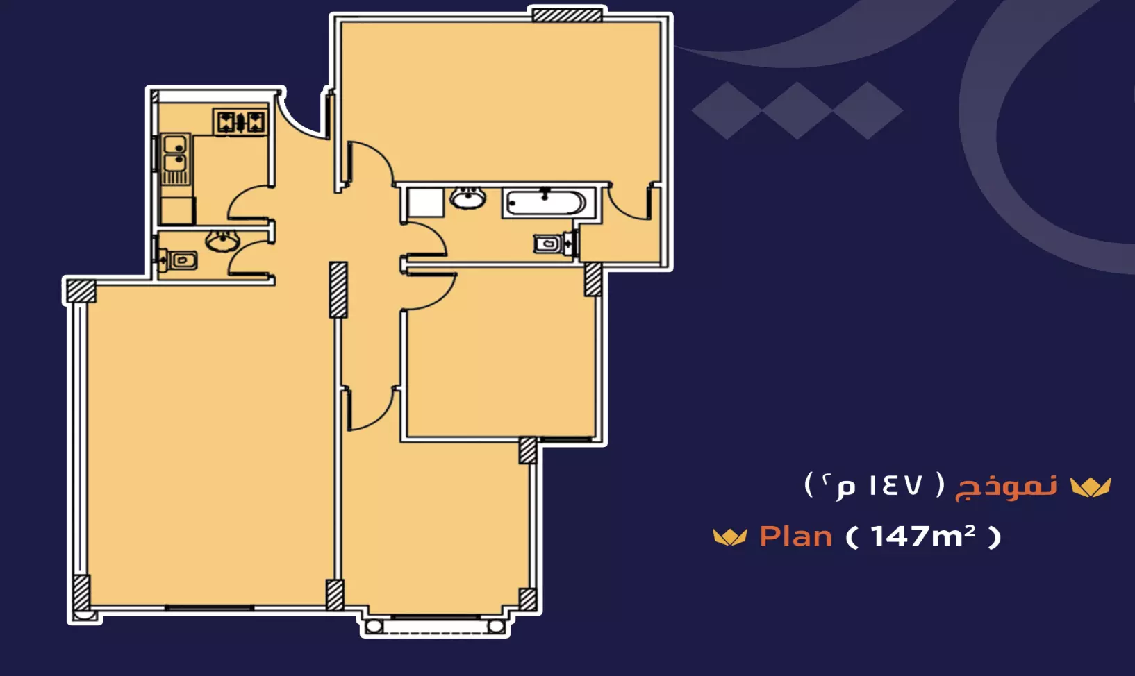 صورة مخطط ارضية الوحدة