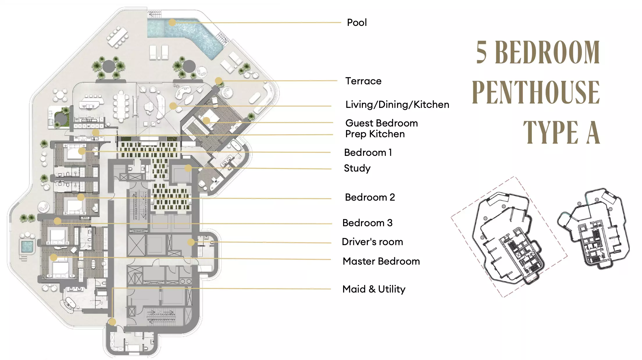 Regent Residences Type A-West Tower, 5 beds
