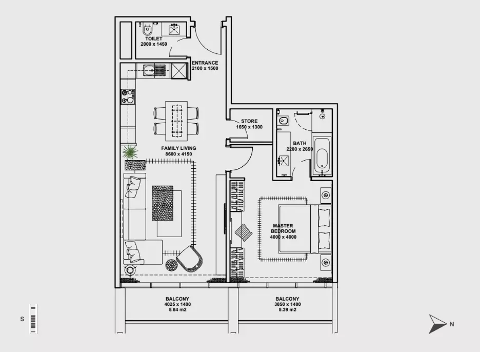 Unit floor plan image