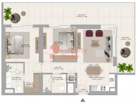 Club Drive Type 4 Building B, 2 beds