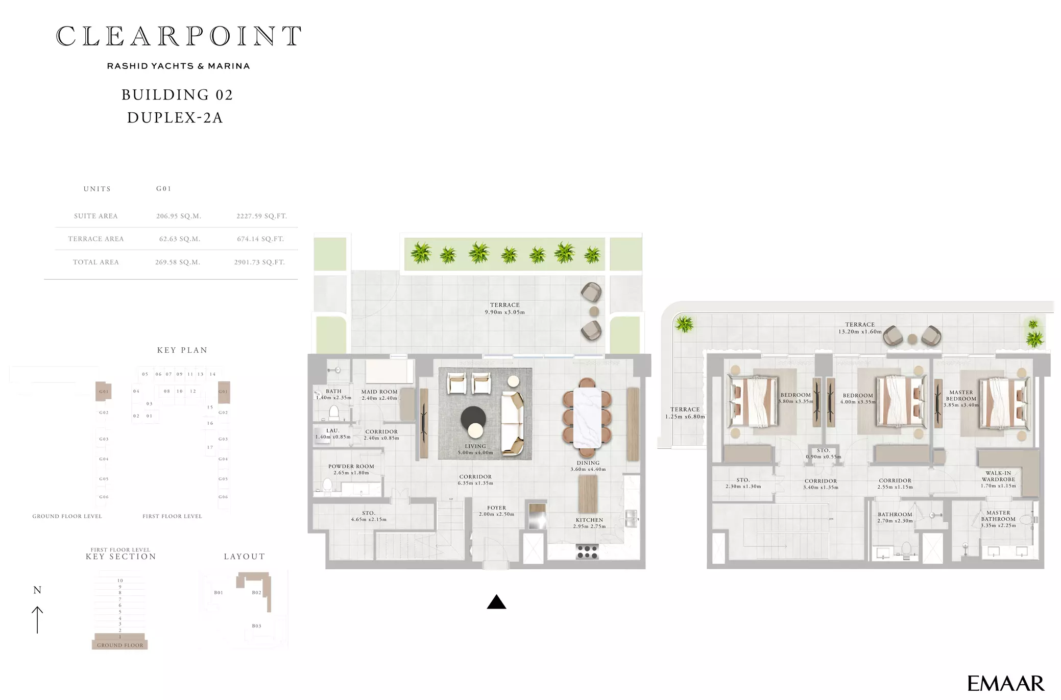 Clearpoint Building 2 _ Type 2A Duplex, 3 beds