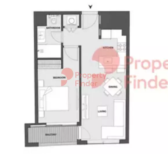 15 Northside Tower B Unit 607, Sixth Floor, 1 bed