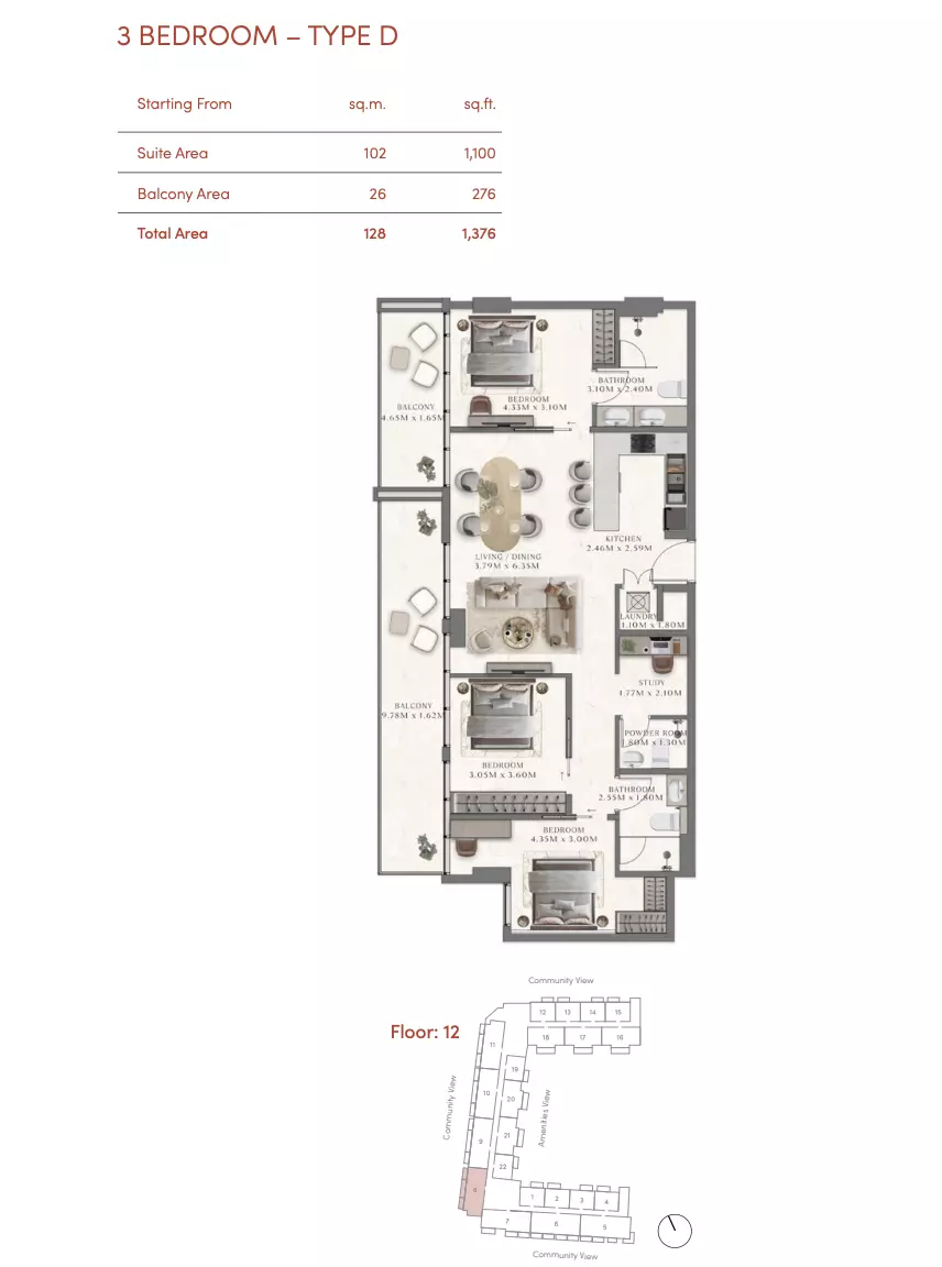 Unit floor plan image