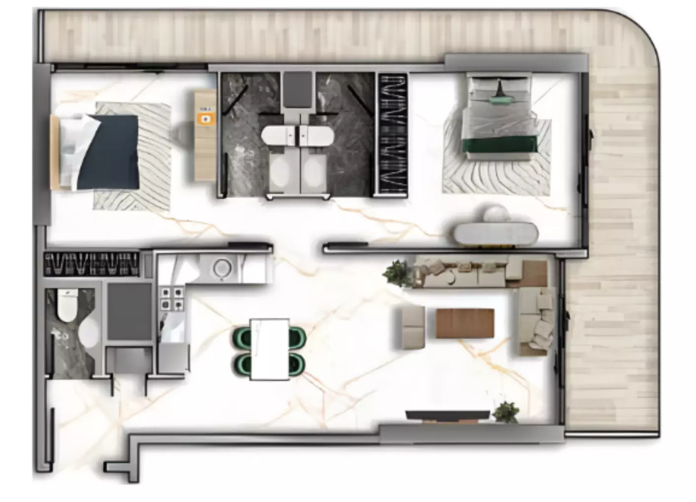 Unit floor plan image