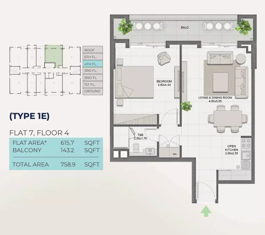 Unit floor plan image