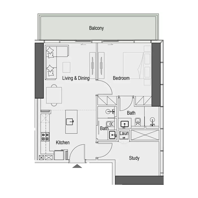 Unit floor plan image