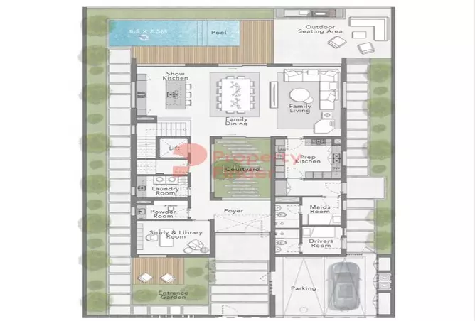 The Waterside Villas By Ellington — 4BR floor plan