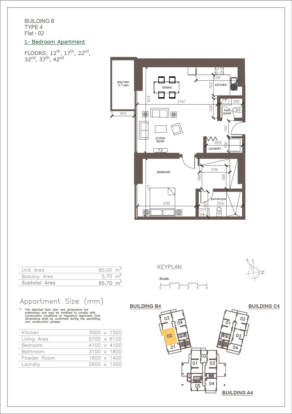 Unit floor plan image