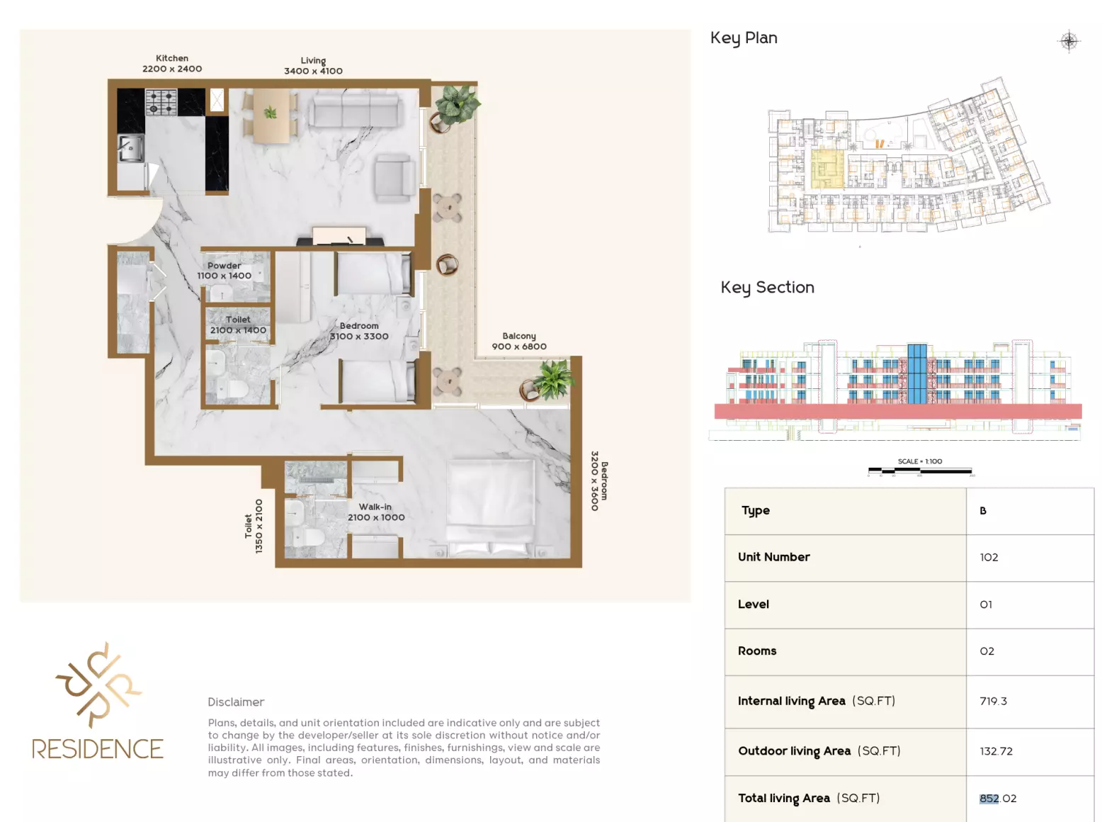 صورة مخطط ارضية الوحدة