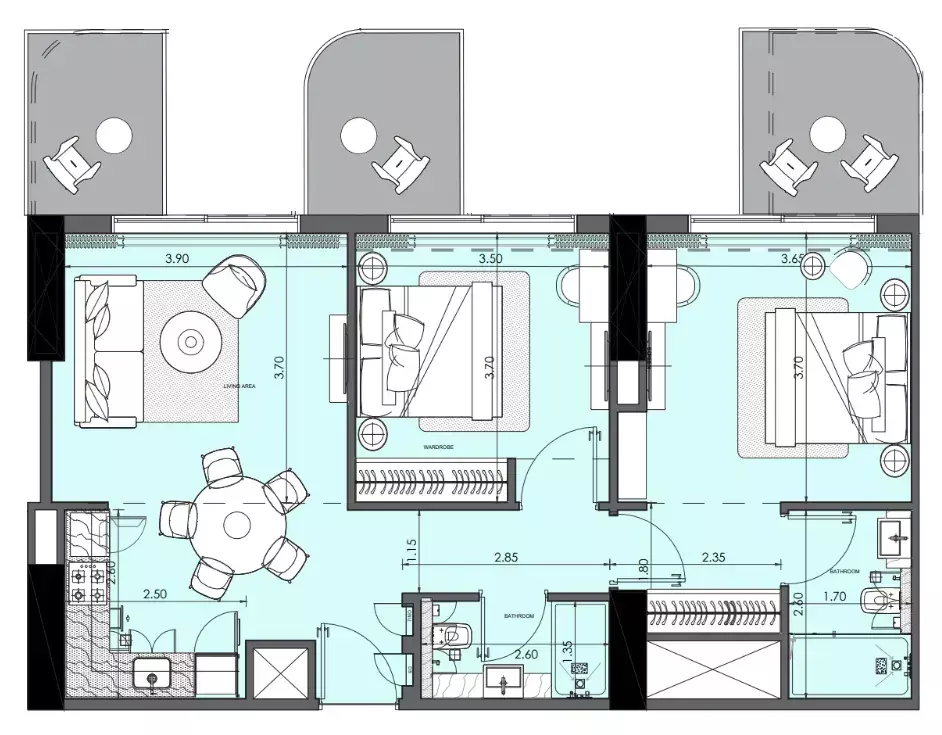 Unit floor plan image