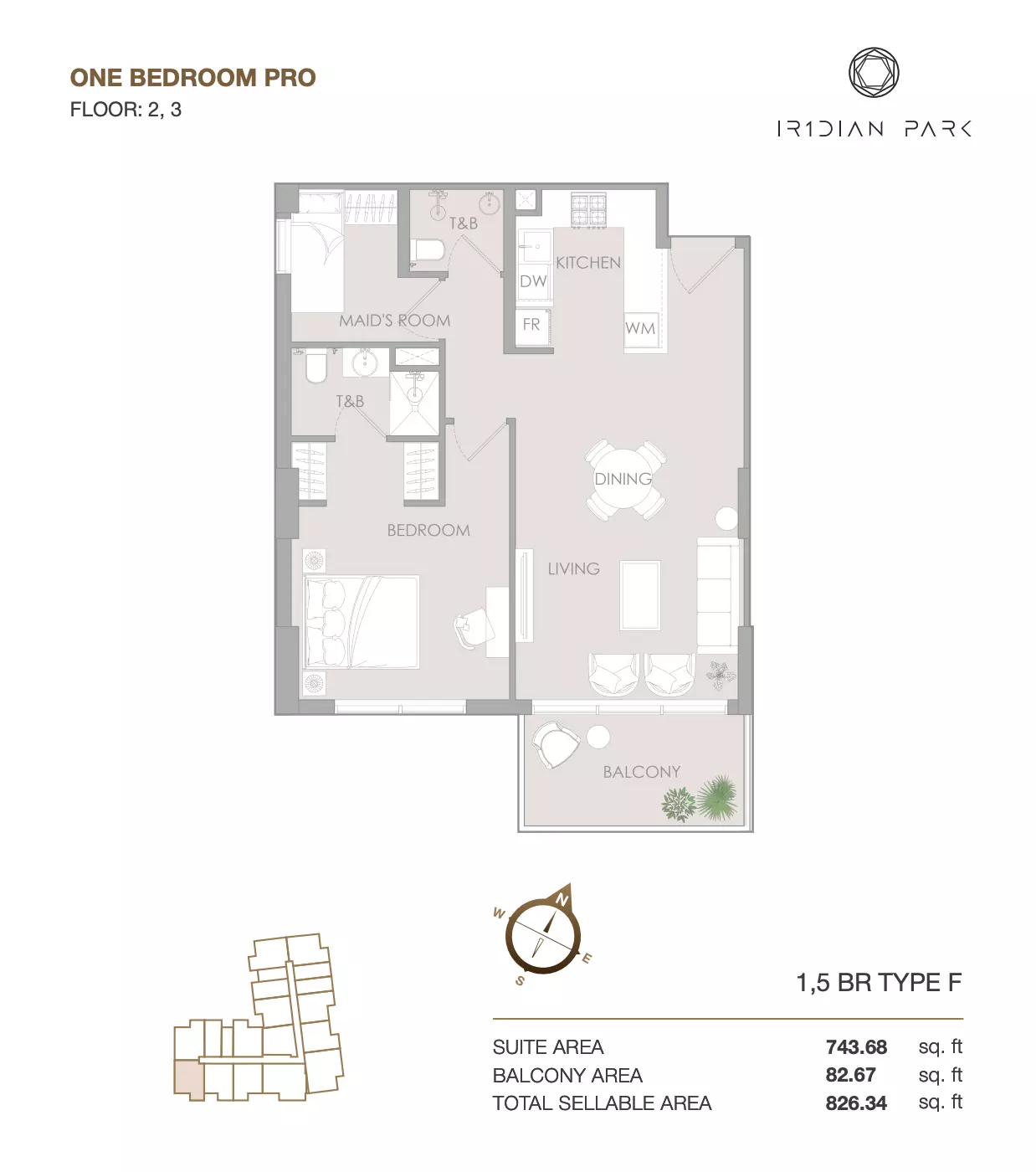 Unit floor plan image