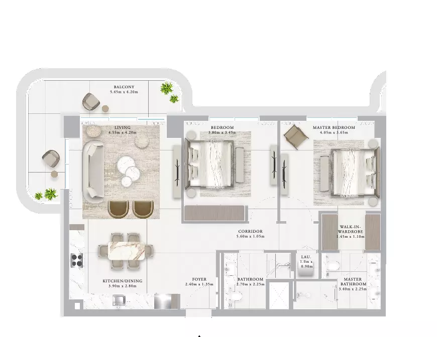 Ocean Star B2-Type 1A, 2 beds