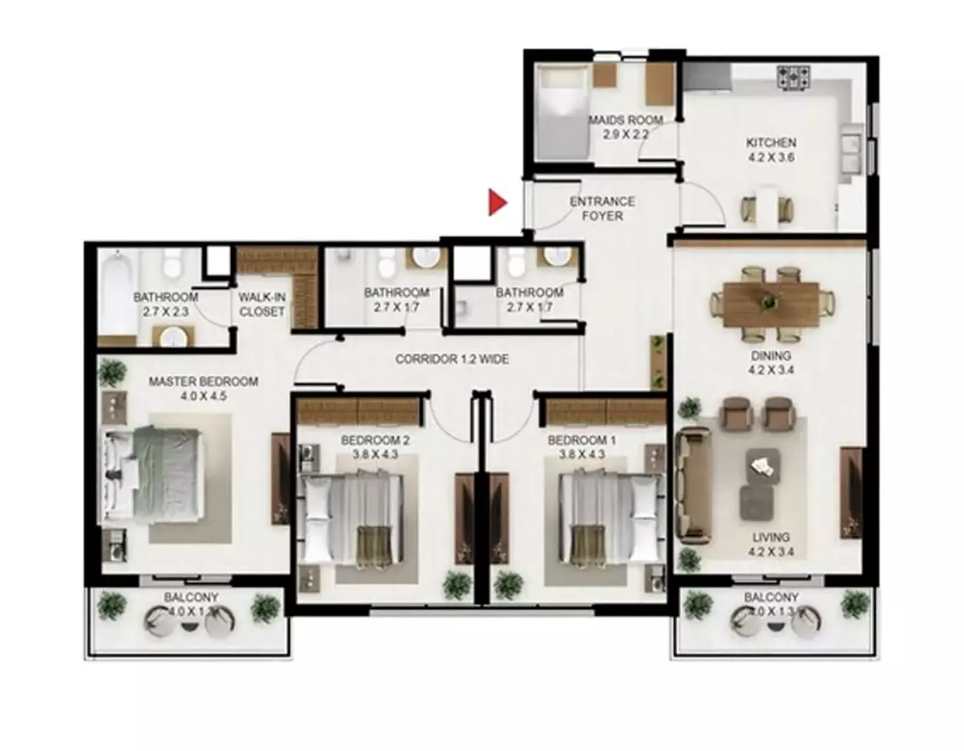 Unit floor plan image