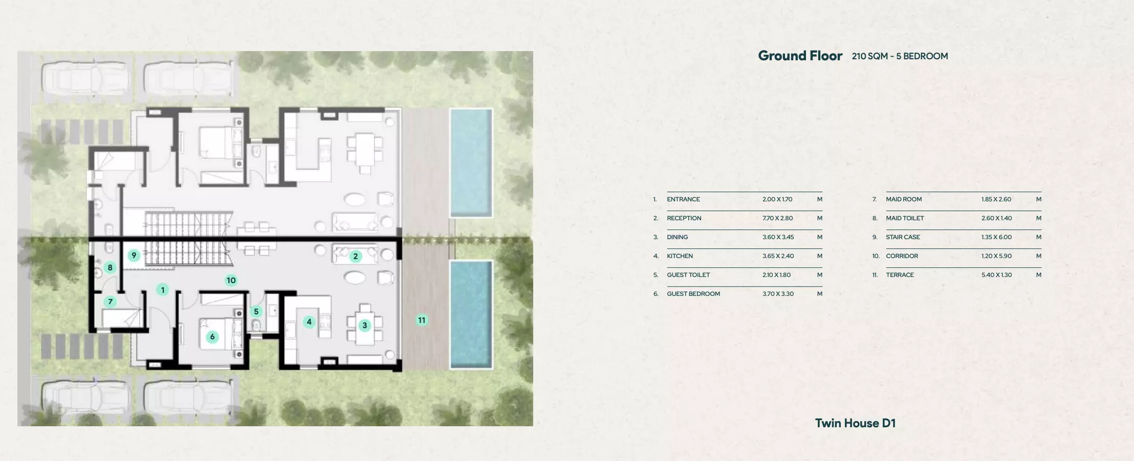 صورة مخطط ارضية الوحدة