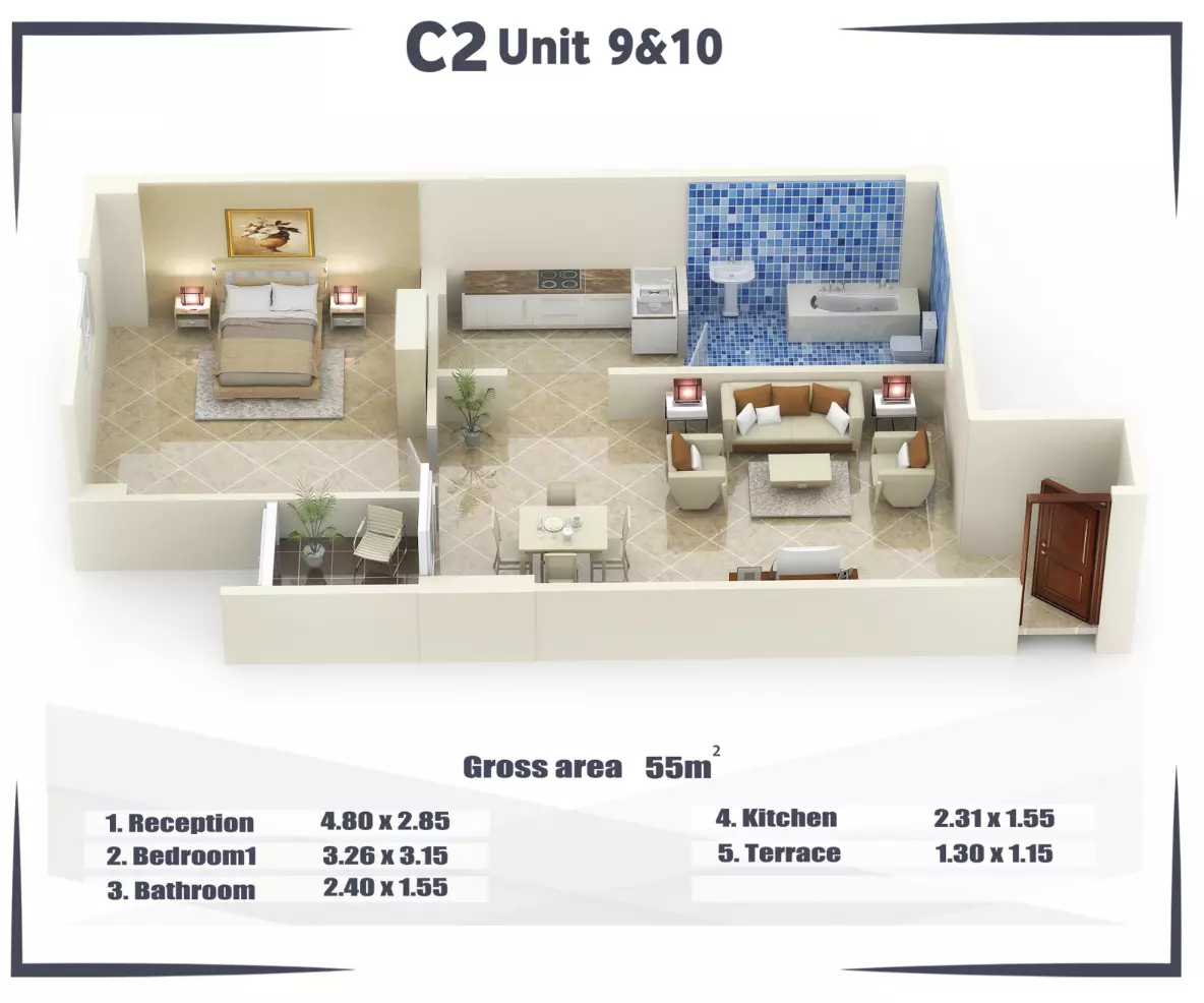 Unit floor plan image
