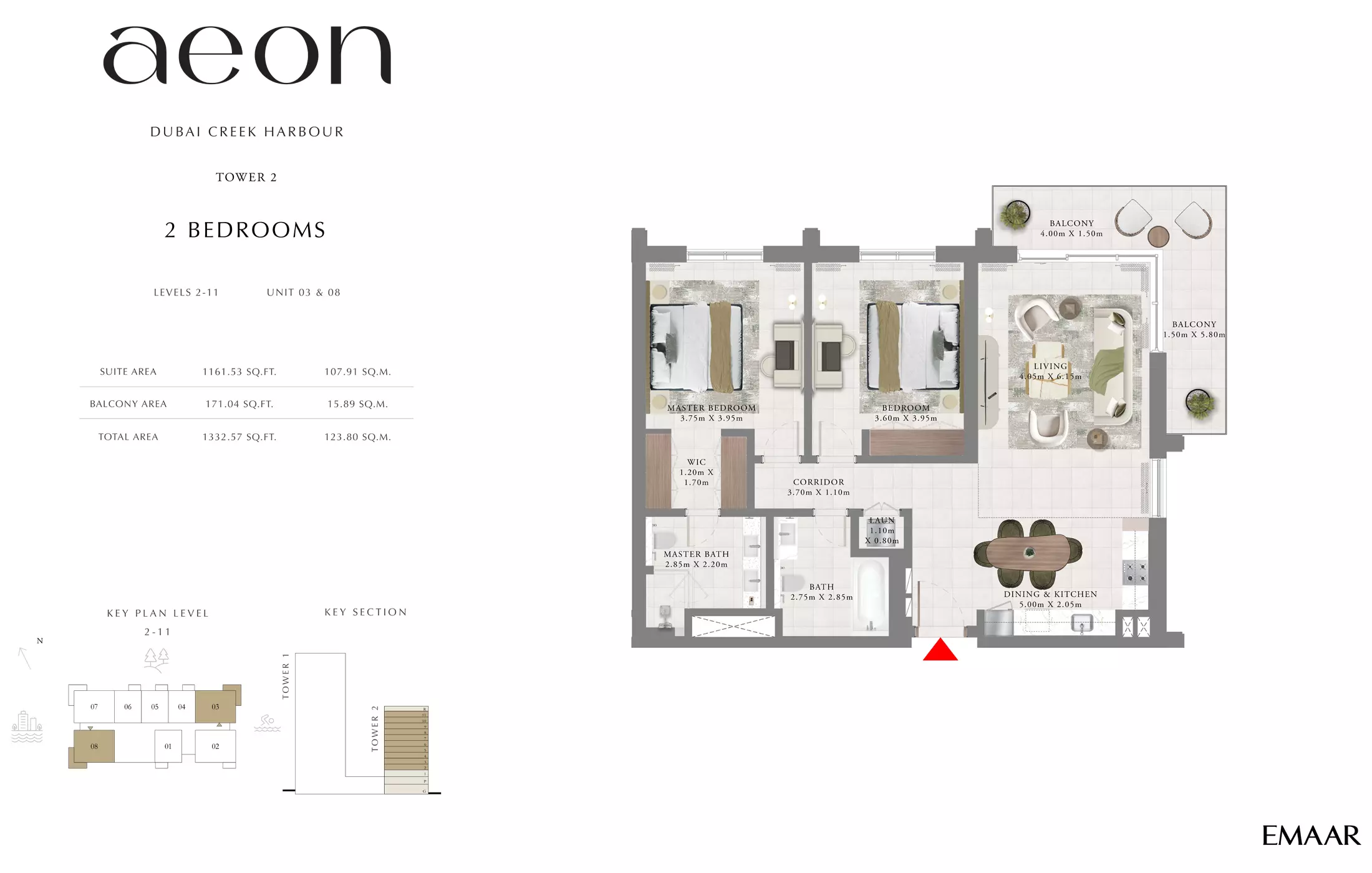 Aeon T2 _ Type H, 2 beds